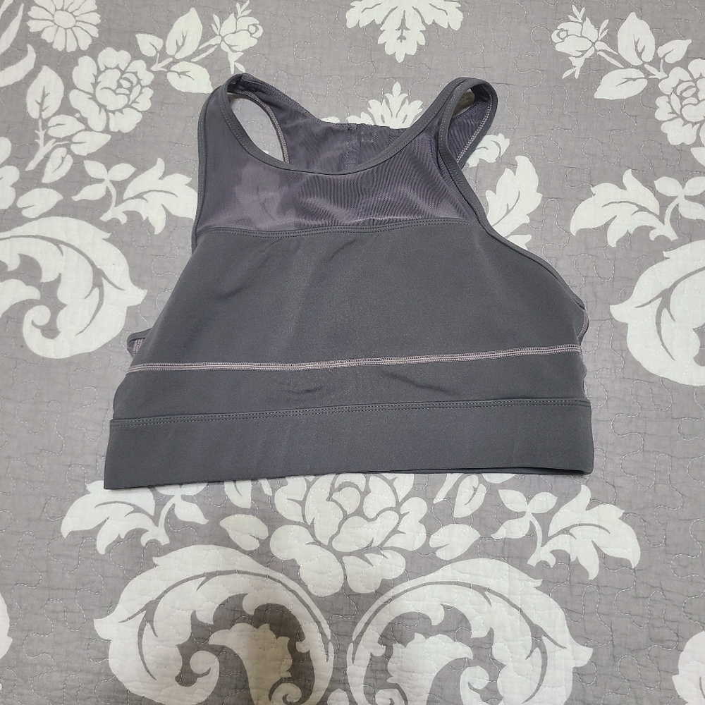Gray Women's Sports Bra